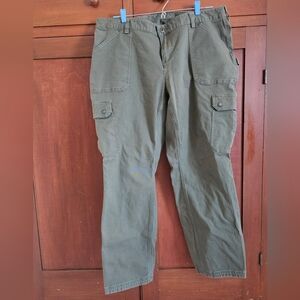 Duluth Trading Firehose 18w X 29 Duluthflex Slim Leg Cargo Womens Pants